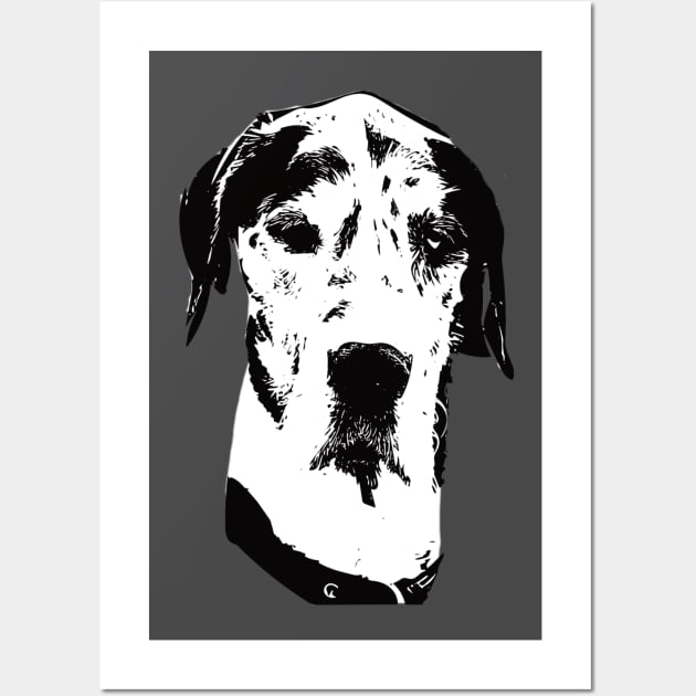 Great Dane Face Wall Art by DoggyStyles